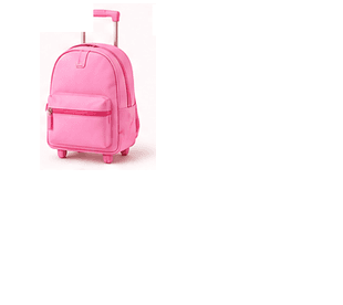 Mochila com Rodas Rosa